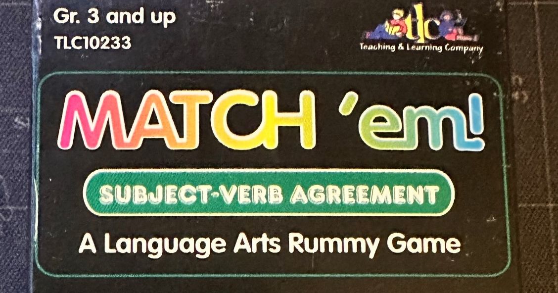 Match 'em! Subject-Verb Agreement | Board Game | BoardGameGeek