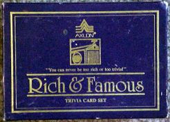 Rich and Famous Trivia Card Set