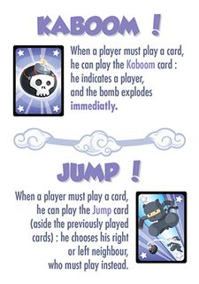 Boom Bokken: "Kaboom" and "Jump" promo cards