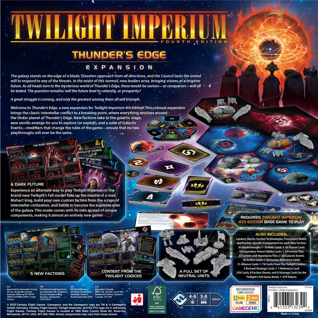 twilight imperium 4 card sleeves Twilight Treasury Upgrade Kit main image 1