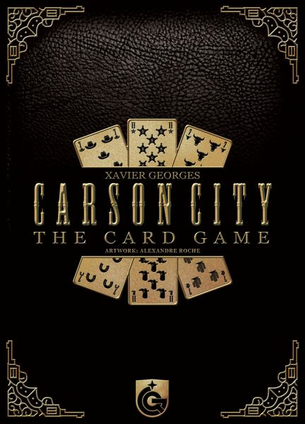 Carson City: The Card Game, Quined Games, 2018 — front cover (image provided by the publisher)