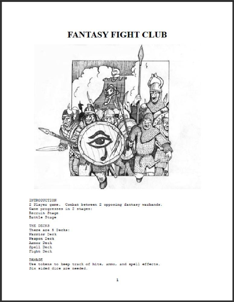 Fantasy Fight Club cover