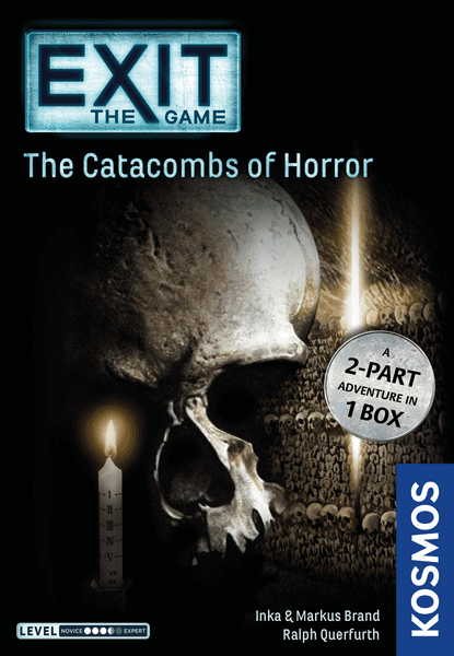 Exit: The Game – The Catacombs of Horror, KOSMOS, 2019 — front cover (image provided by the publisher)