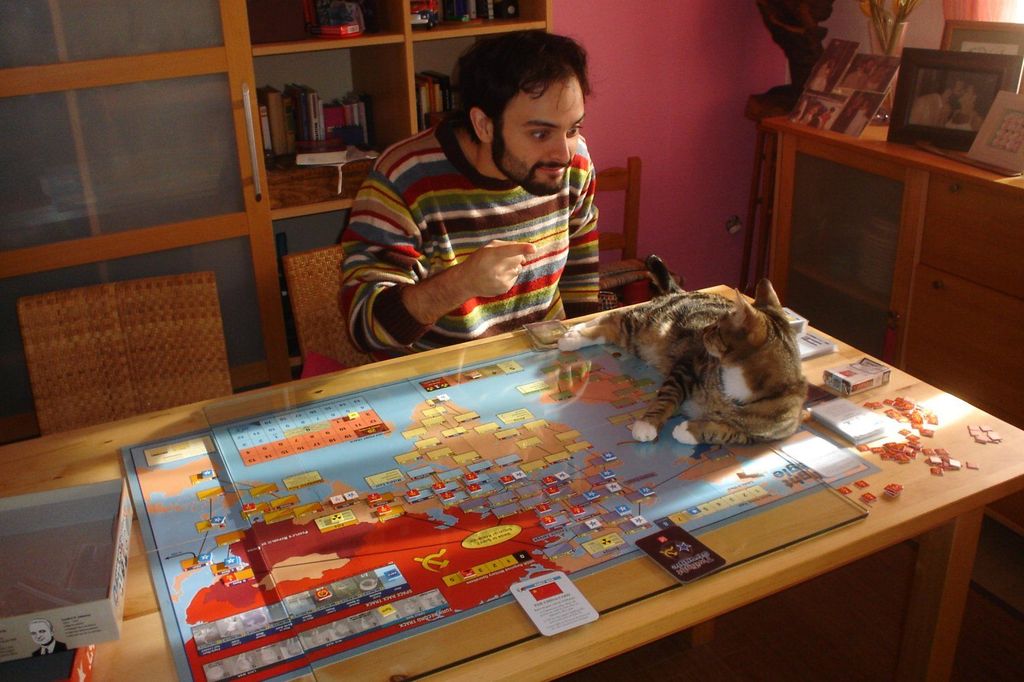 Nuclear war's effects: "Catzilla" appears! — Photo by Annagul on BoardGameGeek