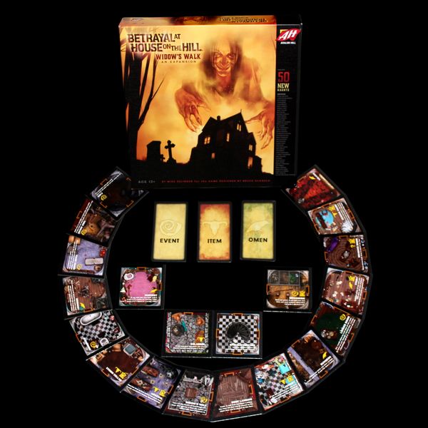 An arrangement for Betrayal at House on the Hill: Widow's Walk! Can you survive another journey to the House on the Hill?