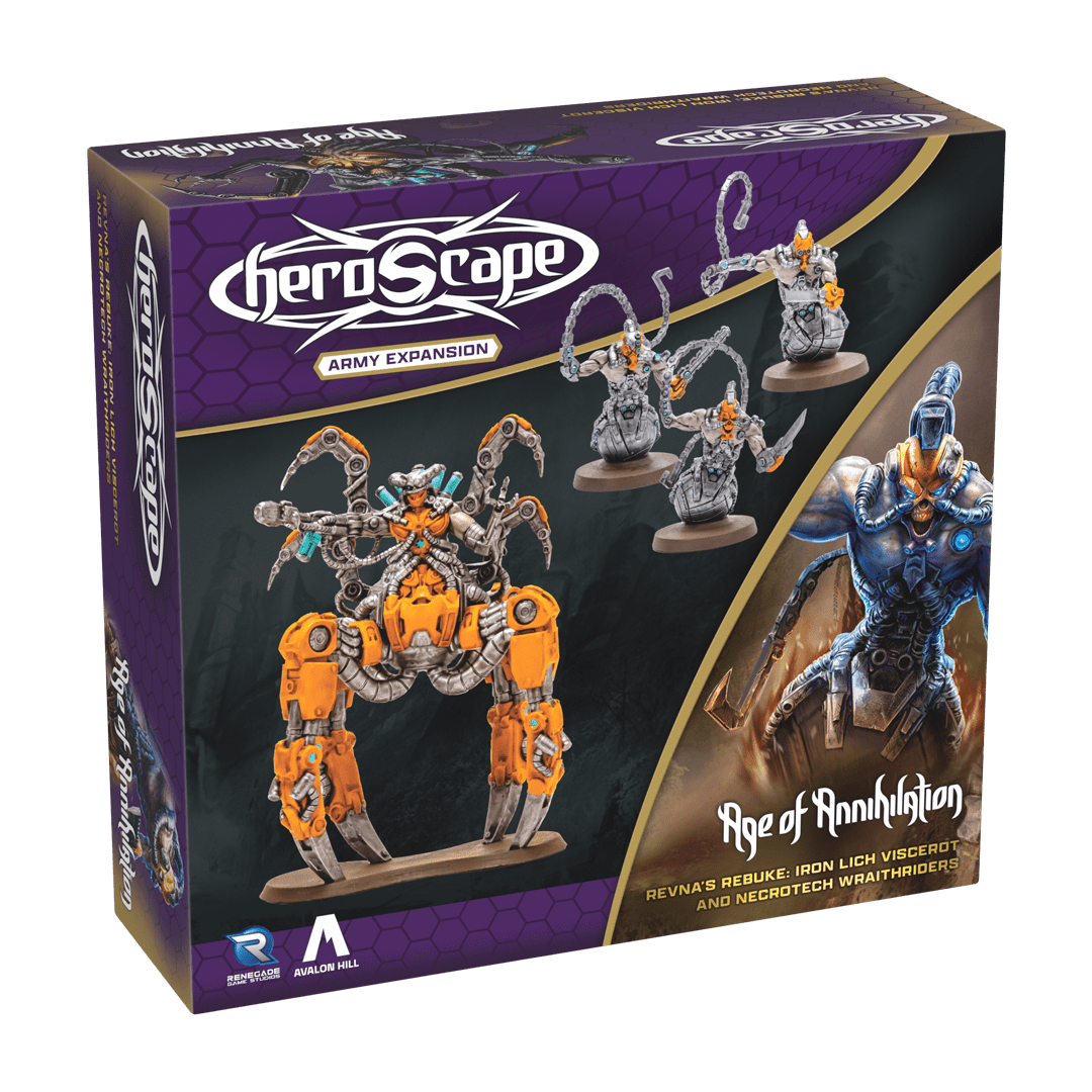 Heroscape: Revna's Rebuke – Iron Lich Viscerot and Necrotech Wraithriders