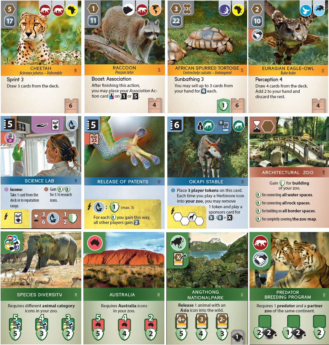 Ark Nova Zoo - eurogame, juego de mesa en español.