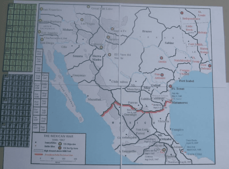 The Mexican War: 1846-1847 | Board Game | BoardGameGeek