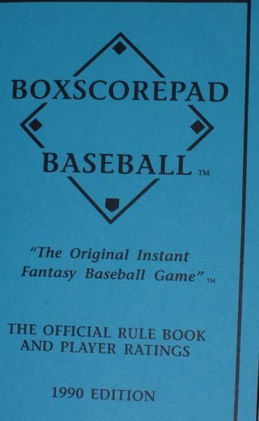 Boxscorepad Baseball