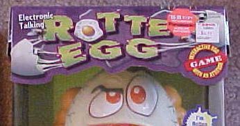 VINTAGE Electronic Talking Rotten Egg Game by Toy Biz 1998 No Cards Tested  Works