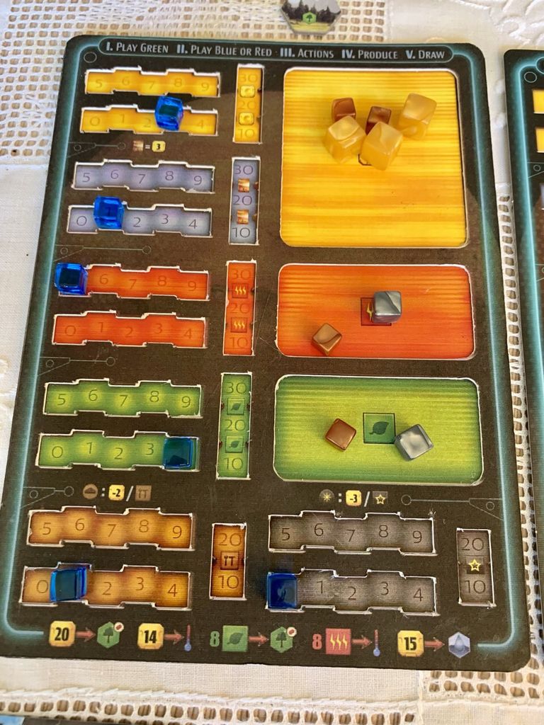 Terraforming Mars Ares Expedition Homemade Player Boards, Mostly Harmless