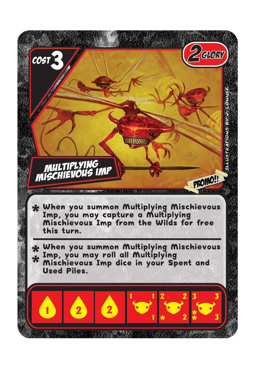 Quarriors! Quarmageddon: Multiplying Mischievous Imp Promo Card