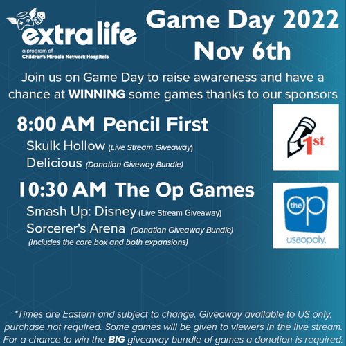 Extra Life Game Day 2022 Live Gameplays and Giveaways Extra Life