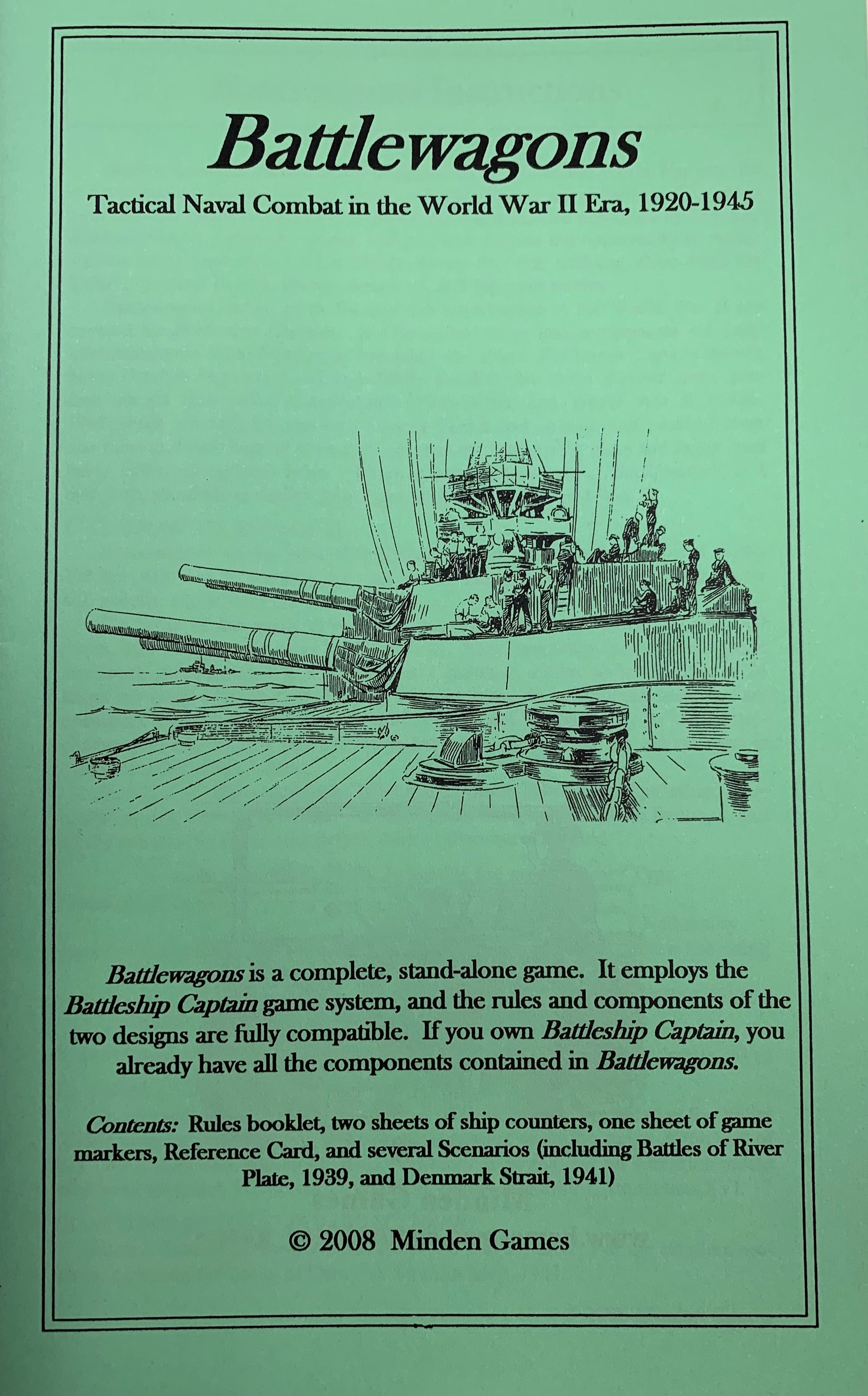 Battlewagons: Tactical Naval Combat in the World War II Era, 1920-1945 box art