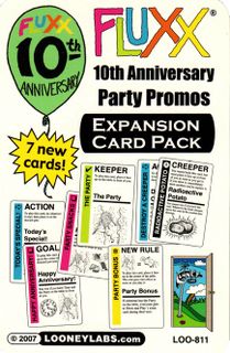 Fluxx: 10th Anniversary Party Promos – Expansion Card Pack