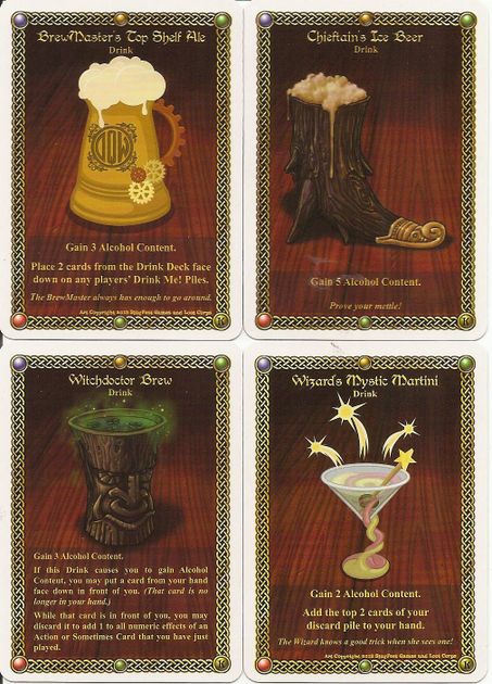 New Red Dragon Inn Promo Malt of Invention Drink Card Never Played 