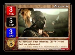 Spartacus: Zephyros Promo Card