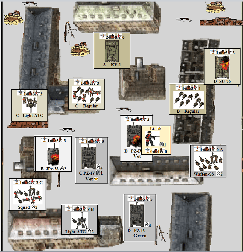 Panzer Platoon: East Front – A Solitaire Game of WWII Armored Combat on the Russian Front.