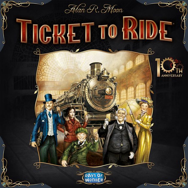Ticket To Ride 10th Anniversary Board Game Inspired 3D Print Train Car Green