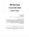 RPG Item: Wild Dog Gorge