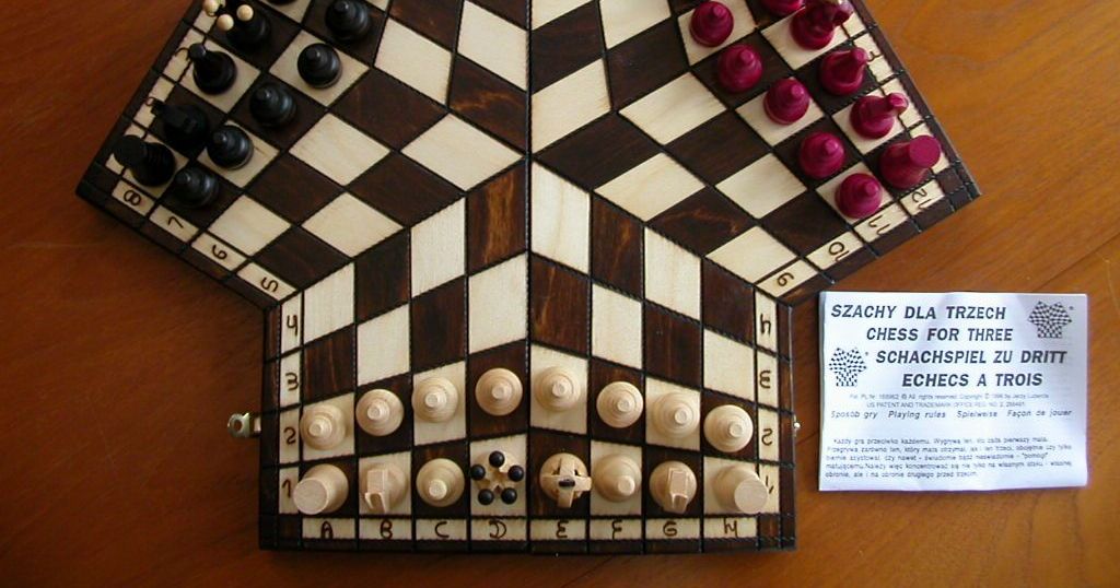Got this three person chess board for Christmas - how do we feel