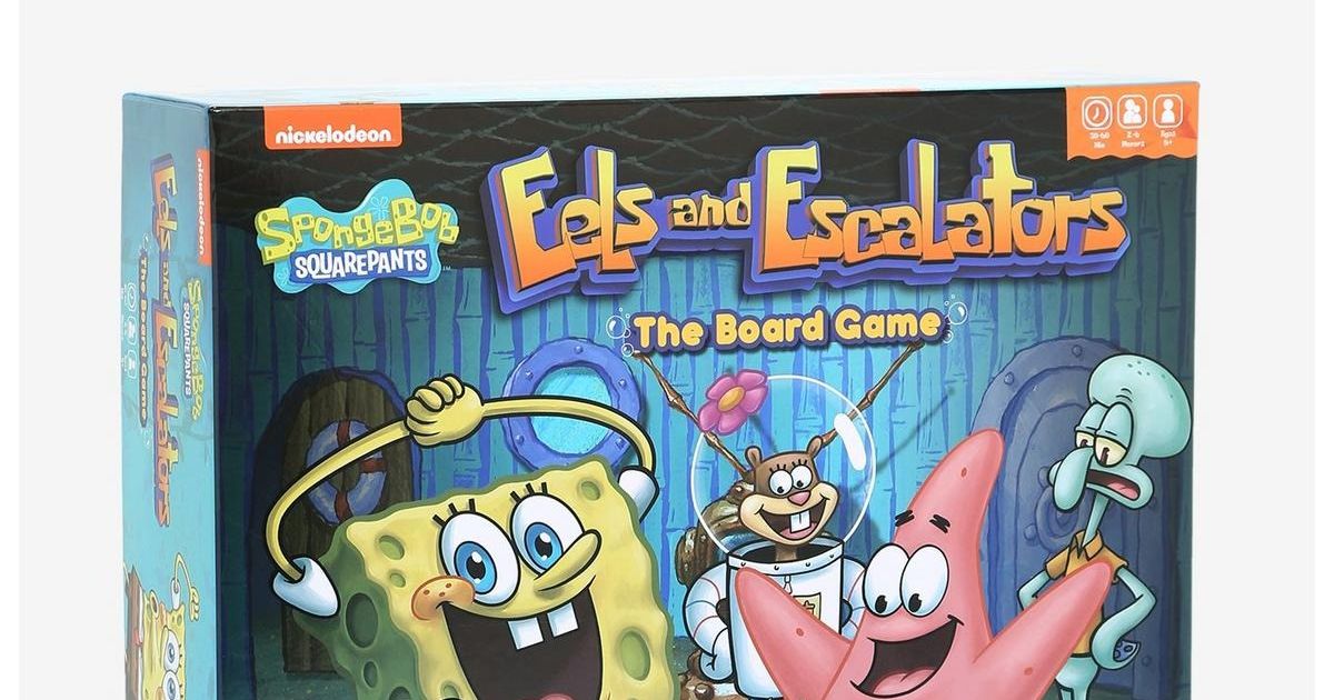 SpongeBob SquarePants Eels and Escalators The Board Game Board