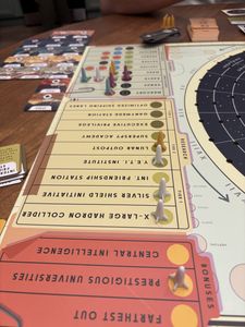 For All Mankind board and in-game components