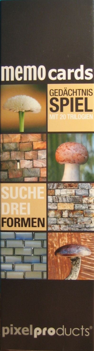 Memocards Suche Drei