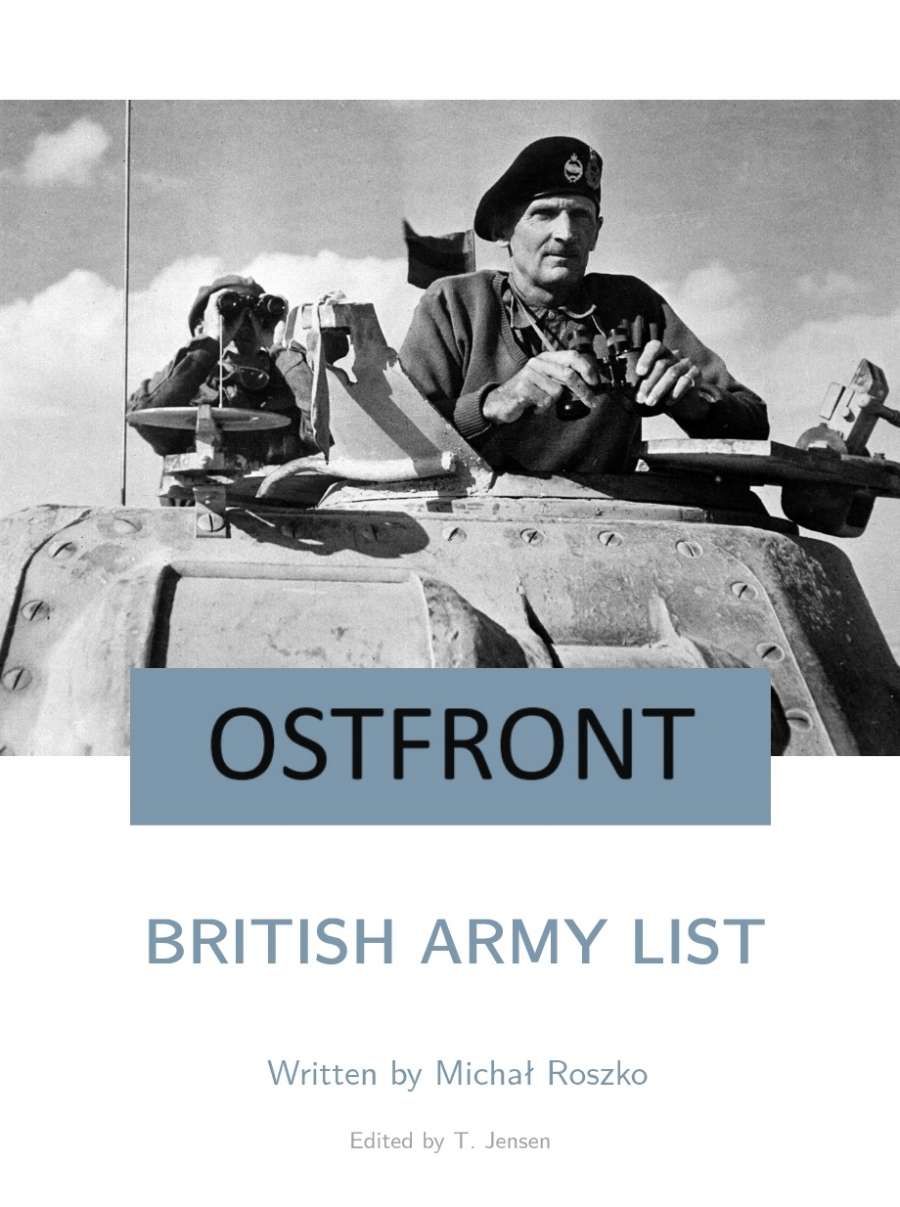 Ostfront: British Army List cover