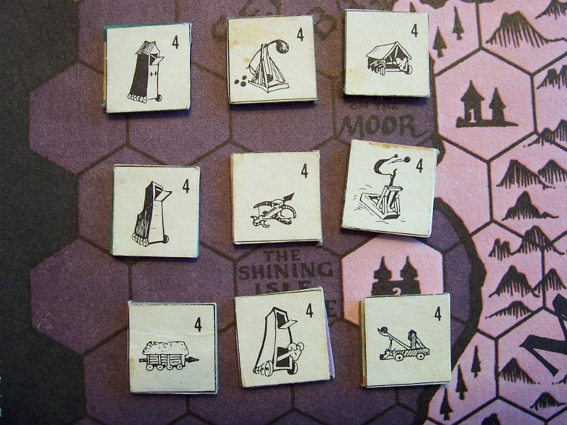 Divine Right: Ambassador Personality Cards and Siege Train Counters