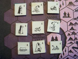 Divine Right: Ambassador Personality Cards and Siege Train Counters