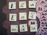 Divine Right: Ambassador Personality Cards and Siege Train Counters