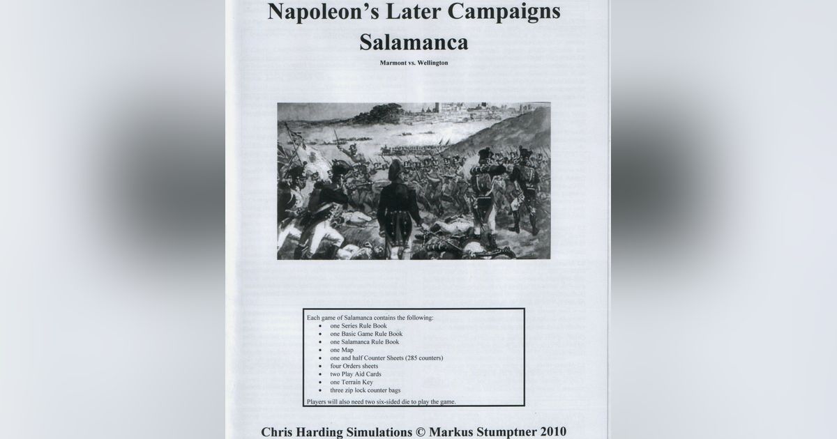 Salamanca Marmont vs Wellington Board Game BoardGameGeek