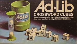 Ad-Lib Crossword Cubes