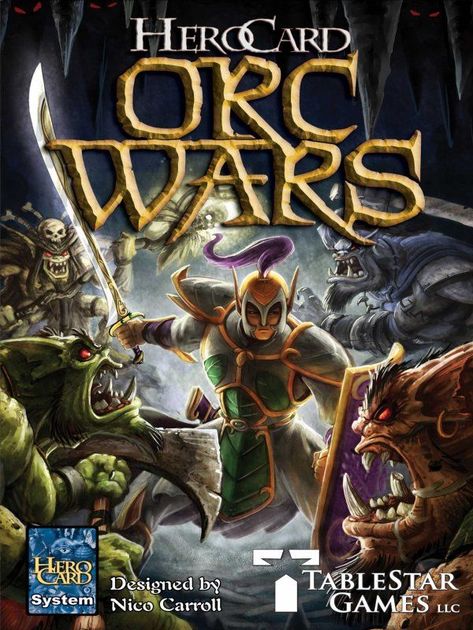 Herocard Orc Wars Board Game Boardgamegeek