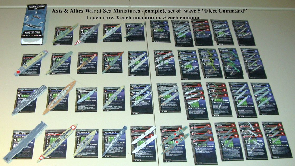 Axis &amp; Allies Naval Miniatures: War at Sea – Fleet Command | Board Game ...