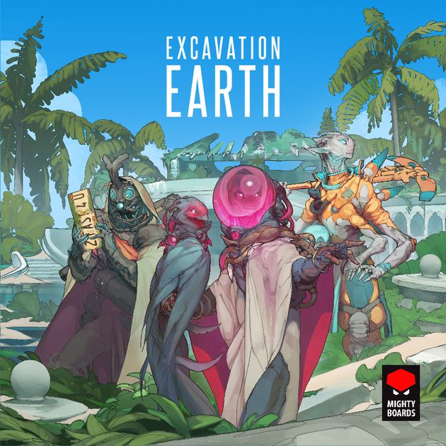 Become Alien Archaeologists Collecting Human Artifacts In Excavation Earth Table For One Boardgamegeek