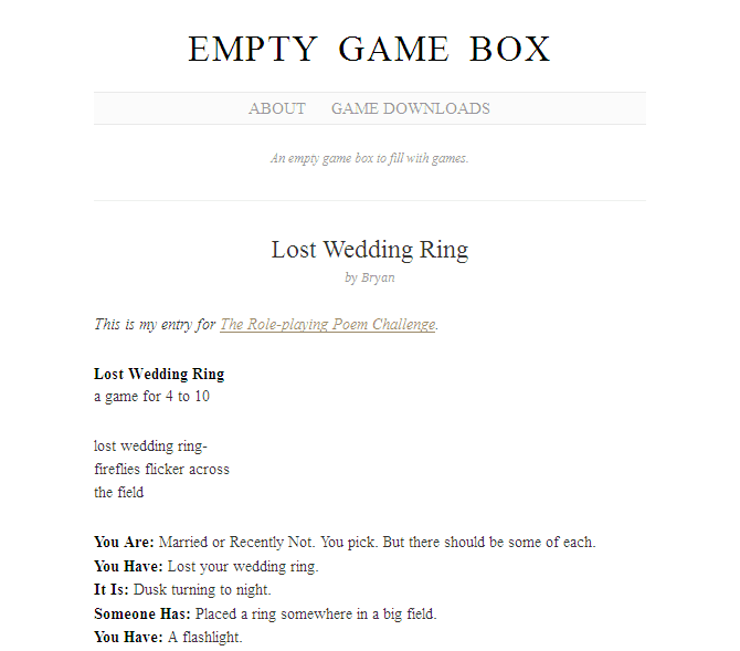 Lost Wedding Ring Rpg Item Rpggeek