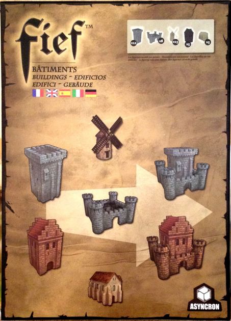 Fief: France 1429 – Buildings Pack | Board Game Accessory | BoardGameGeek