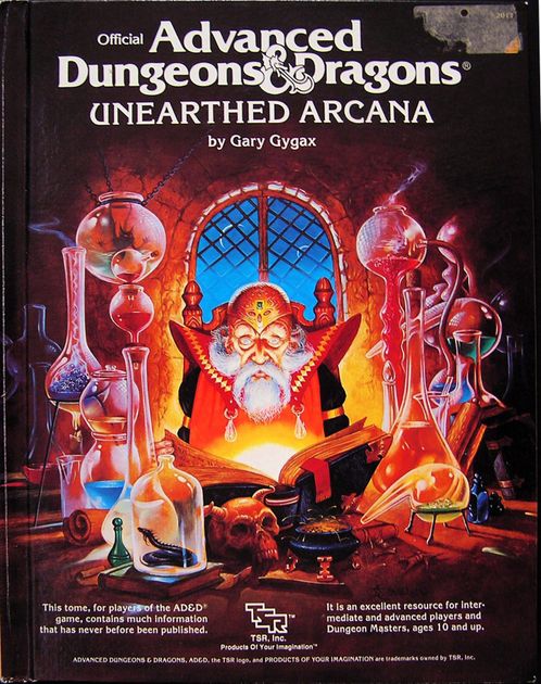 Review Of Unearthed Arcana Ad D 1st Edition Unearthed Arcana