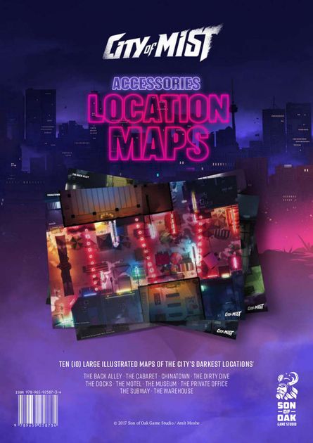 City of Mist Location Maps | RPG Item | RPGGeek