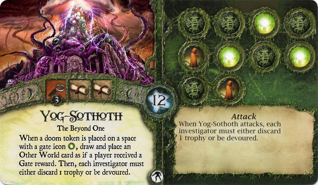 Elder Sign YogSothoth Promo Card Board Game BoardGameGeek
