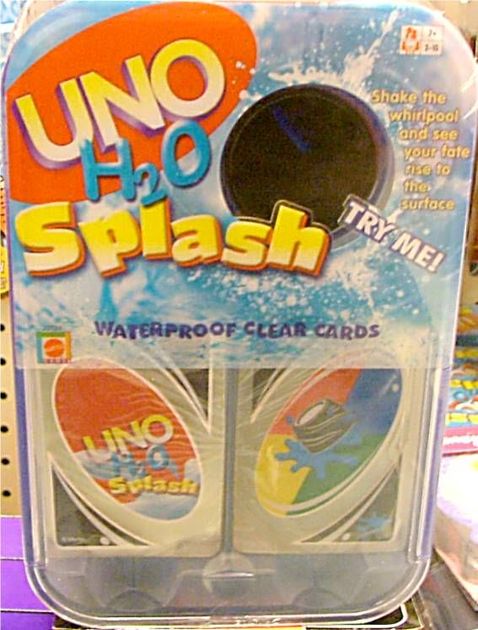 Mattel Games Uno Splash Card Game Contemporary Card Games