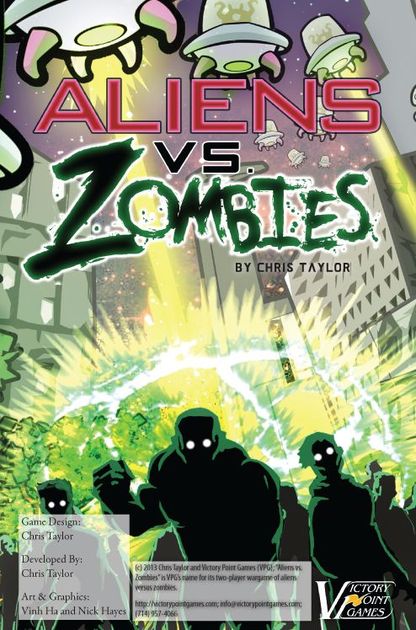 Aliens Vs Zombies Board Game Boardgamegeek