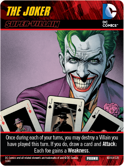 Dc Comics Deck Building Game Forever Evil The Joker Super Villain Board Game Boardgamegeek
