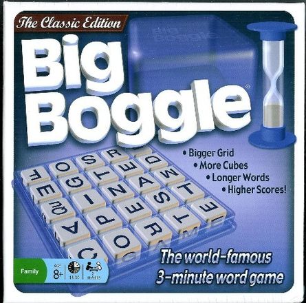 Big Boggle Board Game With Bonus Die Parker Brothers