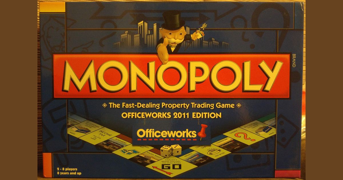 Monopoly Officeworks Board Game Boardgamegeek
