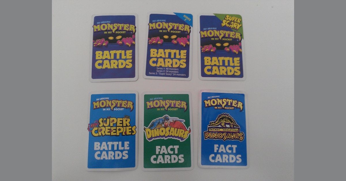 Monster In My Pocket Battle Cards 