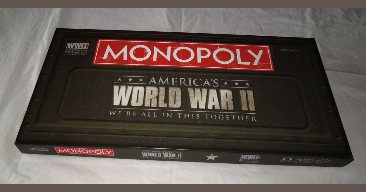 Monopoly America's World War II Board Game BoardGameGeek