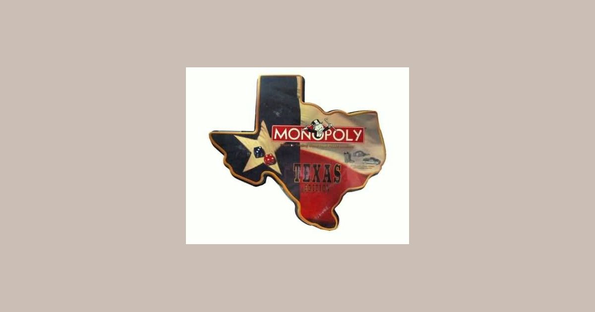 Monopoly Texas Edition Board Game BoardGameGeek